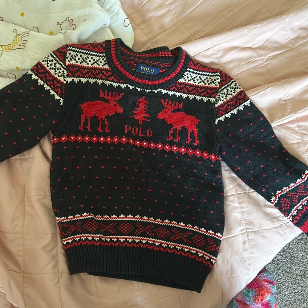 Polo holiday sweater 3t